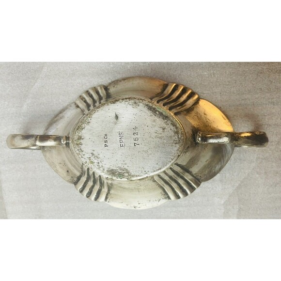 Original Poole Silver Co. E.P.N.S. #7524 Silverplate Serving Dish Bowl VTG - Picture 3 of 7